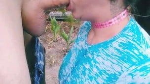 Cutie Slurping Huge Dick BALLS DEEP facefuck for delicious THROAT PIE