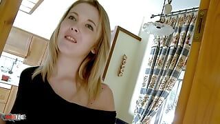 Good Fuck in the Kitchen with the Young French Blonde Cristal Bardzo