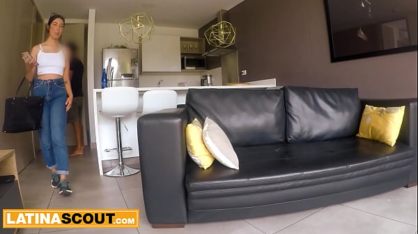 Latina teen model wannabe gets oiled up and banged with her bikini still on